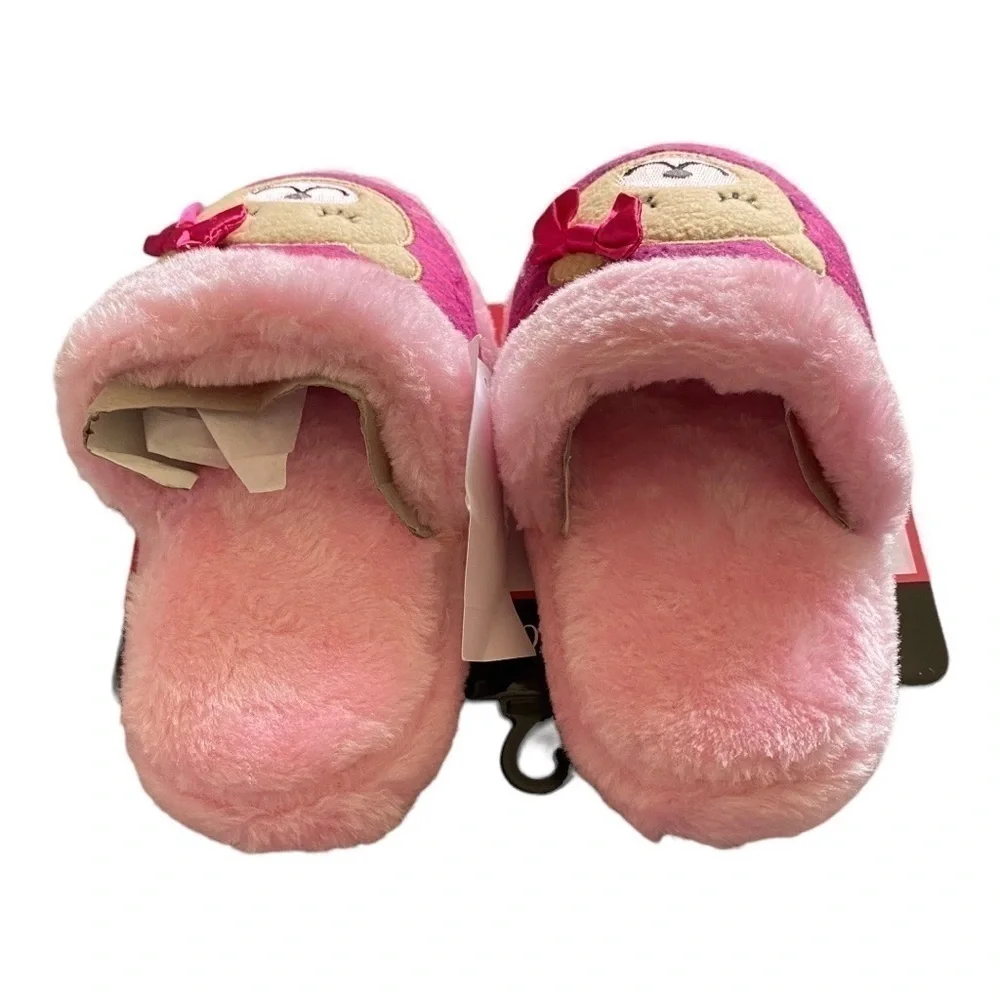NWT-CUDDL DUDS-GIRLS PINK SLIPPERS-SIZE 11/12